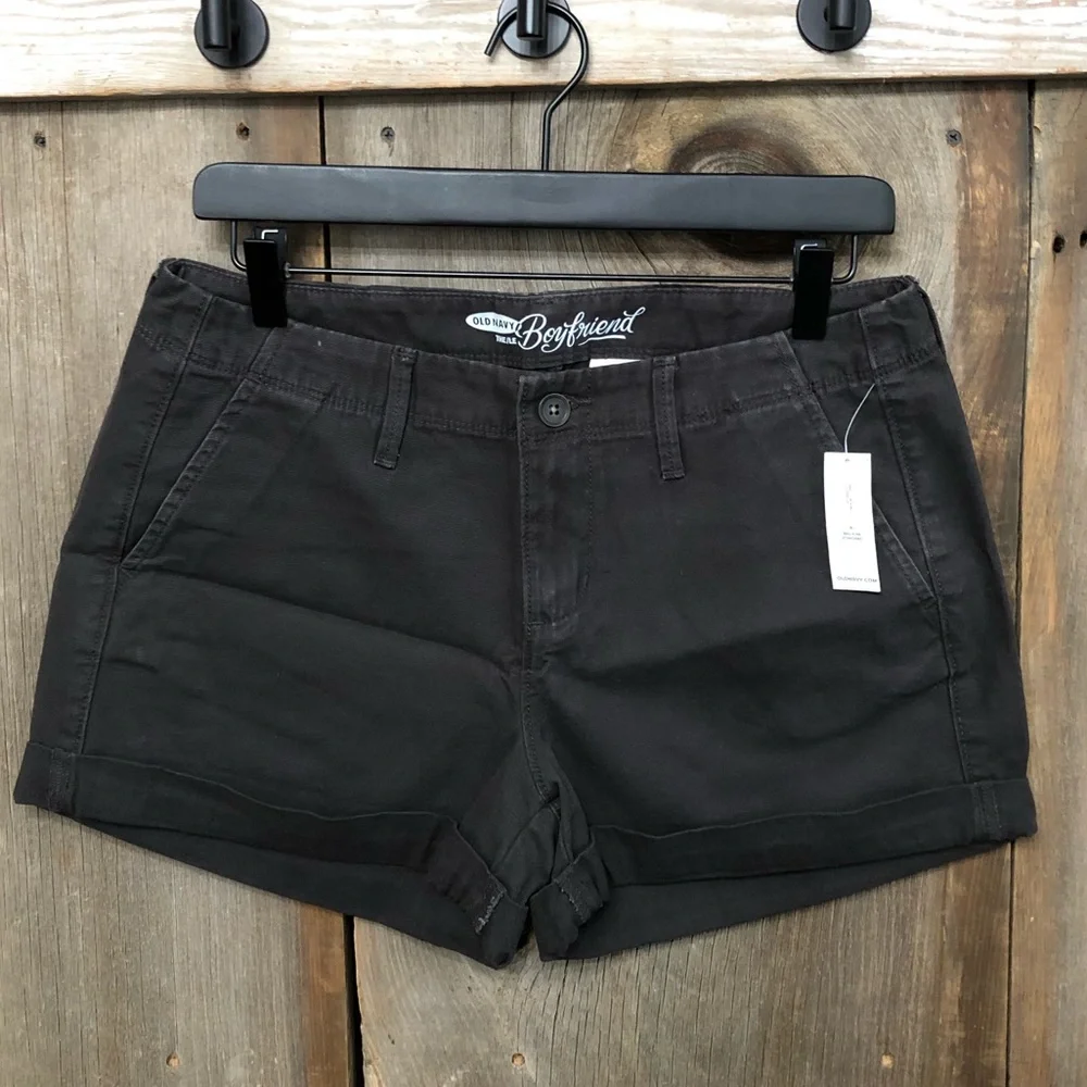2015 Old Navy Boyfriend Shorts in Black Cat Size 4 Regular Women’s
